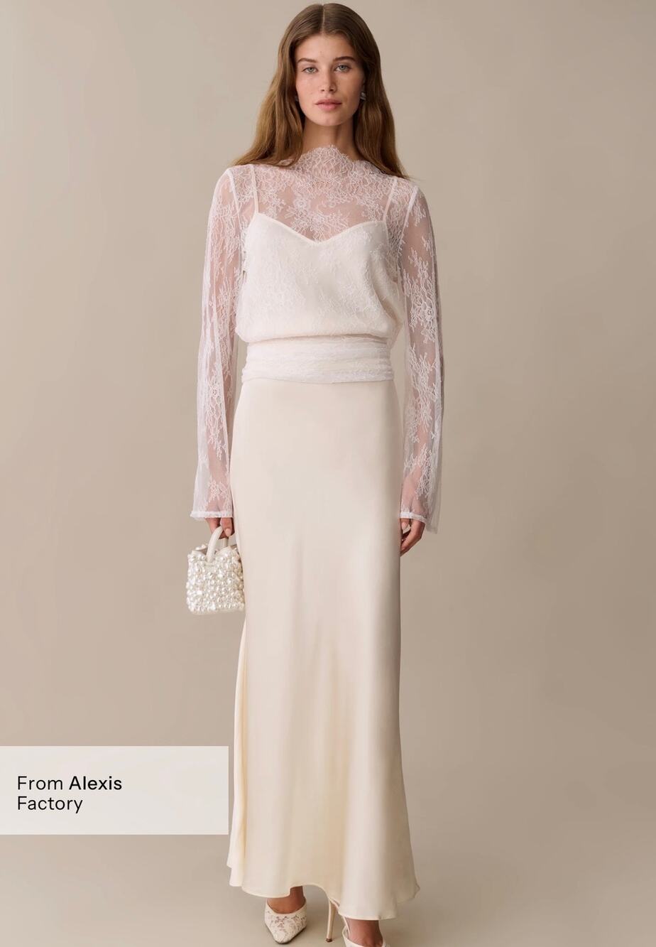 New few moda O.P.T Salome white lace top $172 sz M